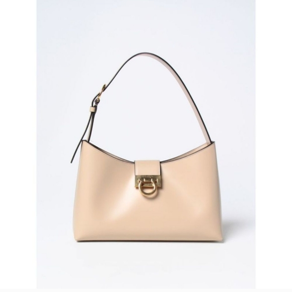Salvatore Ferragamo Handbags - NWT Ferragamo Shoulder Bag Woman Beige